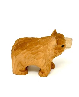 Wooden carved bear